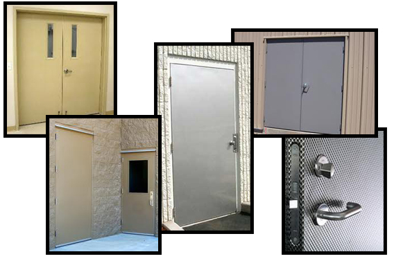 steel entry doors, commercial security doors, industrial doors, swing doors, radiation doors